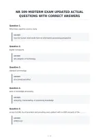 Nr 599 Midterm Exam Updated Actual&NewLine;Questions With Correct Answers