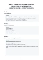 Nr507 Advanced Pathophysiology&NewLine;Final Exam Updated Actual&NewLine;Questions And Correct Answers