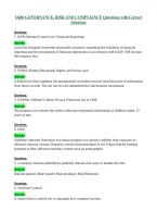 D486 GOVERNANCE&comma; RISK AND COMPLIANCE Questions with Correct Solutions