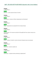 D487 - SECURE SOFTWARE DESIGN Questions with Correct Solutions