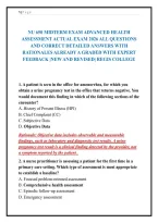 Nu 650 Midterm Exam Advanced Health&NewLine;Assessment Actual Exam 2026 All Questions&NewLine;And Correct Detailed Answers With&NewLine;Rationales Already A Graded With Expert&NewLine;Feedback &vert;New And Revised&vert; Regis College