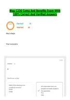 Wgu C236 Comp And Benefits Exam With 100&percnt; Correct And Verified Answers