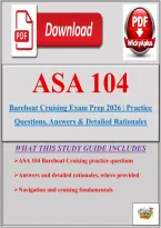 ASA 104 Bareboat Cruising Exam Prep 2026 &vert; Practice Questions&comma; Answers & Detailed Rationales&NewLine;&NewLine;