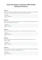 HCAD 750 Chapter 3 LSUS Exam 100&percnt; Verified&NewLine;Questions & Answers