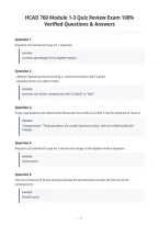 HCAD 760 Module 1-3 Quiz Review Exam 100&percnt;&NewLine;Verified Questions & Answers