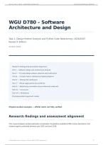 WGU D780 Software Architecture and Design Task 1 &vert; Complete Design Patterns and Python Code Refactoring Exemplar with Detailed Explanations and Tested Code &vert; 2026&sol;2027 Updated &period;