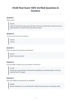 HCAD final Exam 100&percnt; Verified Questions &&NewLine;Answers