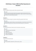HCAD Quiz 2 Exam 100&percnt; Verified Questions &&NewLine;Answers