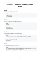 HCAD Quiz 3 Exam 100&percnt; Verified Questions &&NewLine;Answers