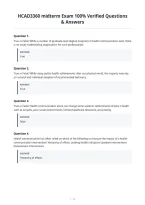 HCAD3360 midterm Exam 100&percnt; Verified Questions&NewLine;& Answers