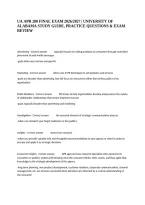 Ua Apr 280 Final Exam 2026&sol;2027 &vert; University Of Alabama Study Guide&comma; Practice Questions & Exam Review&NewLine;&NewLine;