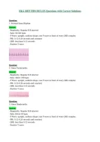 EKG RHYTHM RULES Questions with Correct Solutions