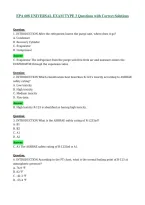 EPA 608 UNIVERSAL EXAM TYPE 3 Questions with Correct Solutions