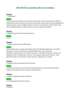 EPSE 390 FINAL Questions with Correct Solutions