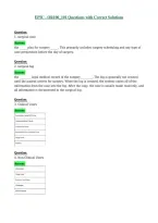 EPIC - OR100&lowbar;101 Questions with Correct Solutions