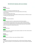 ESS 101 EXAM 1 Questions with Correct Solutions