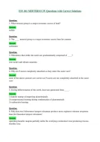 ESS 101 MIDTERM UW Questions with Correct Solutions