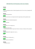 EPSE 482 FINAL EXAM Questions with Correct Solutions