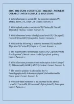 Biol 2302 Exam 1 Questions &vert; 2026&sol;2027 &vert; Answers Correct &vert; With Complete Solutions