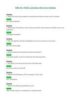 ERSC181 -WEEK 2 Questions with Correct Solutions