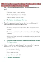 NUR 529 Cardiovascular Physiology Test Bank 2026&sol;2027 &vert; Frequently Tested Questions & Answers &vert; Exam Prep Study Guide