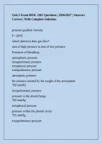 Unit 2 Exam BIOL 2302 Questions &vert; 2026&sol;2027 &vert; Answers Correct &vert; With Complete Solutions