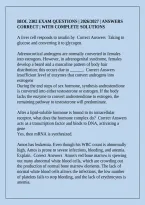 Biol 2302 Exam Questions &vert; 2026&sol;2027 &vert; Answers Correct &vert; With Complete Solutions