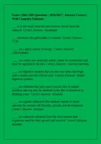 Exam 3 Biol 2302 Questions &vert; 2026&sol;2027 &vert; Answers Correct &vert; With Complete Solutions