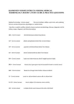 Rasmussen Nur1055 Intro To Nursing Medical Terminology 2026&sol;2027 &vert; Study Guide & Practice Questions
