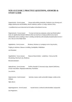 Nur 155 Exam 2 &vert; Practice Questions&comma; Answers & Study Guide
