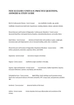 Nur 155 Exam 3 Units 6&ndash;8 &vert; Practice Questions&comma; Answers & Study Guide