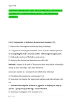 Anatomy & Physiology&comma; 11Th Edition &lpar;Patton&rpar; Exam Prep 2026 &NewLine;Questions With Verified Answers Detailed Rationales &NewLine;Graded A&plus; 