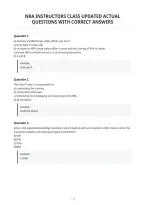 Nra Instructors Class Updated Actual&NewLine;Questions With Correct Answers&NewLine;