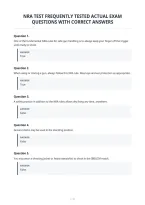 Nra Test Frequently Tested Actual Exam&NewLine;Questions With Correct Answers