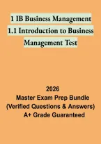 IB Business Management 1&period;1 Introduction to Business Management Test &vert; Study Guide and Exam Revision