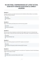 Nu 650 Final Comprehensive Set Latest Actual&NewLine;Exam With Verified Questions & Correct&NewLine;Answers