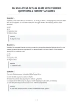 Nu 650 Latest Actual Exam With Verified&NewLine;Questions & Correct Answers