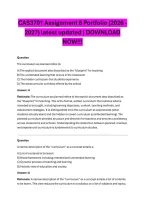 CAS3701 Assignment 8 Portfolio &lpar;2026 -2027&rpar; latest updated &vert; DOWNLOAD NOW&excl;&excl;&excl;