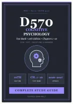 WGU D570 &lpar;HLTH 4310 &rpar; Cognitive Psychology Test Bank&comma; 10th Edition Chapter 1-10 2026 &sol; 2027 Questions And Answers &vert;&vert; Complete A&plus; Guide
