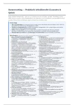 Samenvatting Praktisch Arbeidsrecht &ndash; Loonstra & Quist &lpar;6e editie&rpar; &vert; Alle hoofdstukken &vert; 2026&sol;27