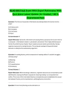 READ 605 Final Exam With Expert Rationales With Quiz &Ans Latest Update &vert; A&plus; Graded &vert; 100 &percnt; Guaranteed Pass