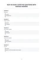 Nur 155 Exam 3 Expected Questions With&NewLine;Verified Answers