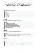Nur 155 Narrative Latest Actual Exam With&NewLine;Verified Questions & Correct Answers