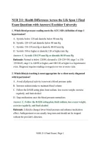NUR 211&colon; Health Differences Across the Life Span 1 Final Exam Questions with Answers&vert; Excelsior University