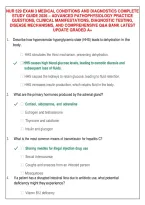 Nur 529 Exam 3 Medical Conditions And Diagnostics Complete Study Guide 2026 &ndash; Advanced Pathophysiology Practice Questions&comma; Clinical Manifestations&comma; Diagnostic Testing&comma; Disease Mechanisms&comma; And Comprehensive Q&A Bank Latest Update Graded A&plus;