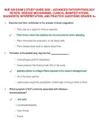 NUR 529 Exam 2 Blueprint Study Guide 2026 &ndash; Advanced Pathophysiology Review&comma; Disease Mechanisms&comma; Clinical Manifestations&comma; Diagnostic Interpretation&comma; and Practice Questions