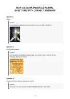 Nur 163 Exam 2 Updated Actual&NewLine;Questions With Correct Answers