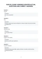 Nur 163&comma; Exam 1 Hondros Updated Actual&NewLine;Questions And Correct Answers&NewLine;