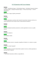 FCCM Questions with Correct Solutions