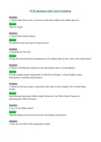 FCR Questions with Correct Solutions